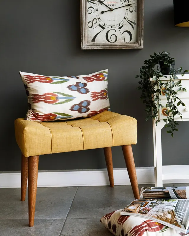 Taburet Lux Lavaxis, 58 x 45 x 40 cm - Galben