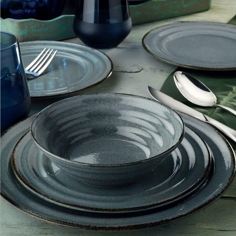 Serviciu de Masa (18 Pieces), Albastru - Albastru