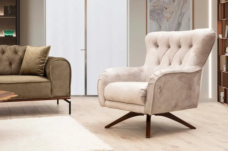 Fotoliu Siesta Armchair, 92x54x86 cm - Crem