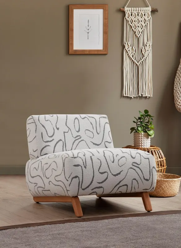 Fotoliu Mokka Lux Wing Chair, 86 x 72 x 76 cm - Alb