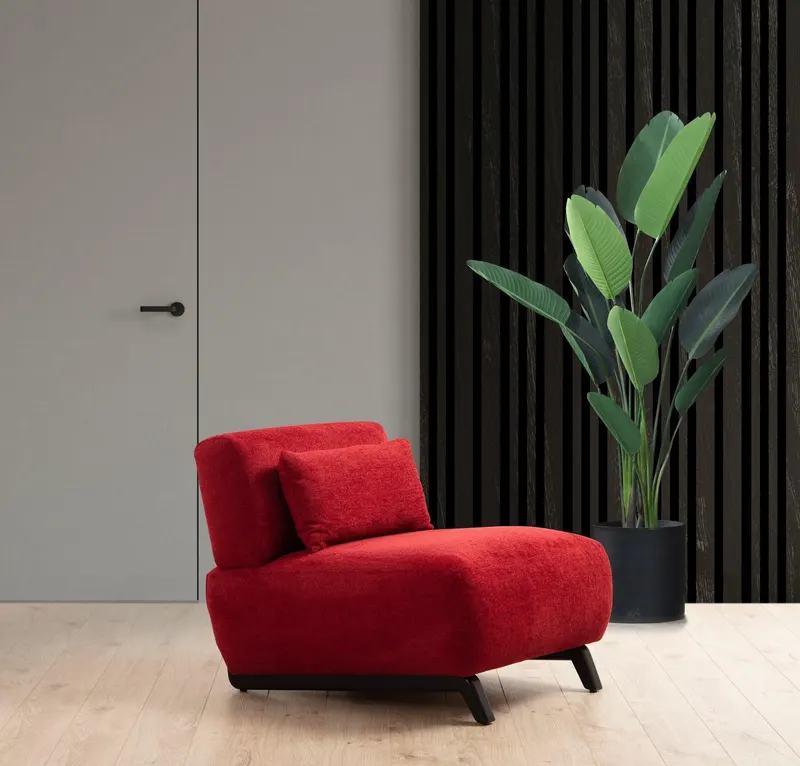Fotoliu Mokka Lux Wing Chair, 86 x 72 x 76 cm - Roșu
