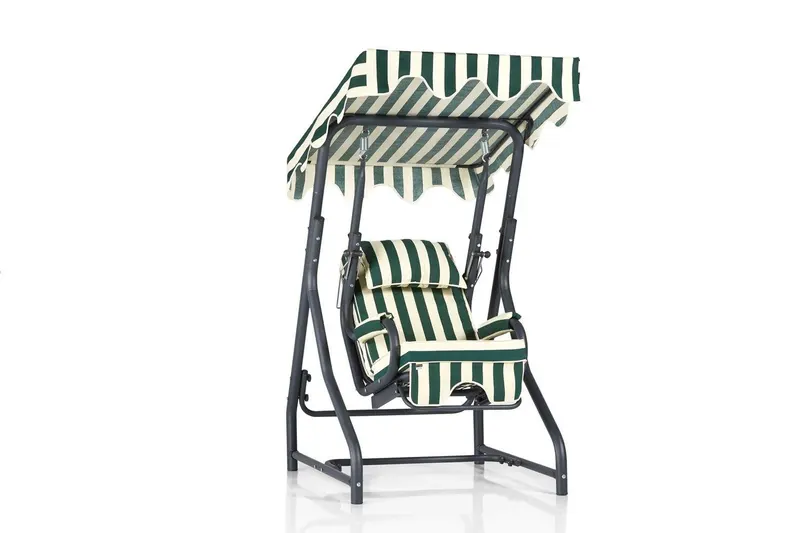 Balansoar de gradina cu un singur loc Extensibila Sirin, Verde, 50x110x50 cm - Verde