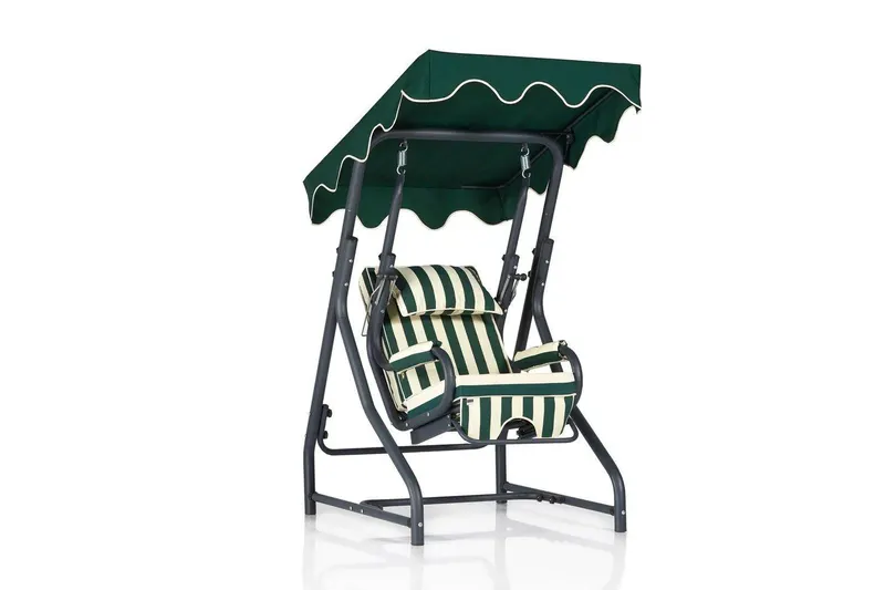 Balansoar de gradina verde din metal Camellia – Floriane Garden , Bej 50x110x50 cm - Verde