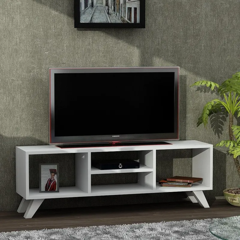 COMODA TV Blo, Alb, 120x29.5x41 cm - Alb