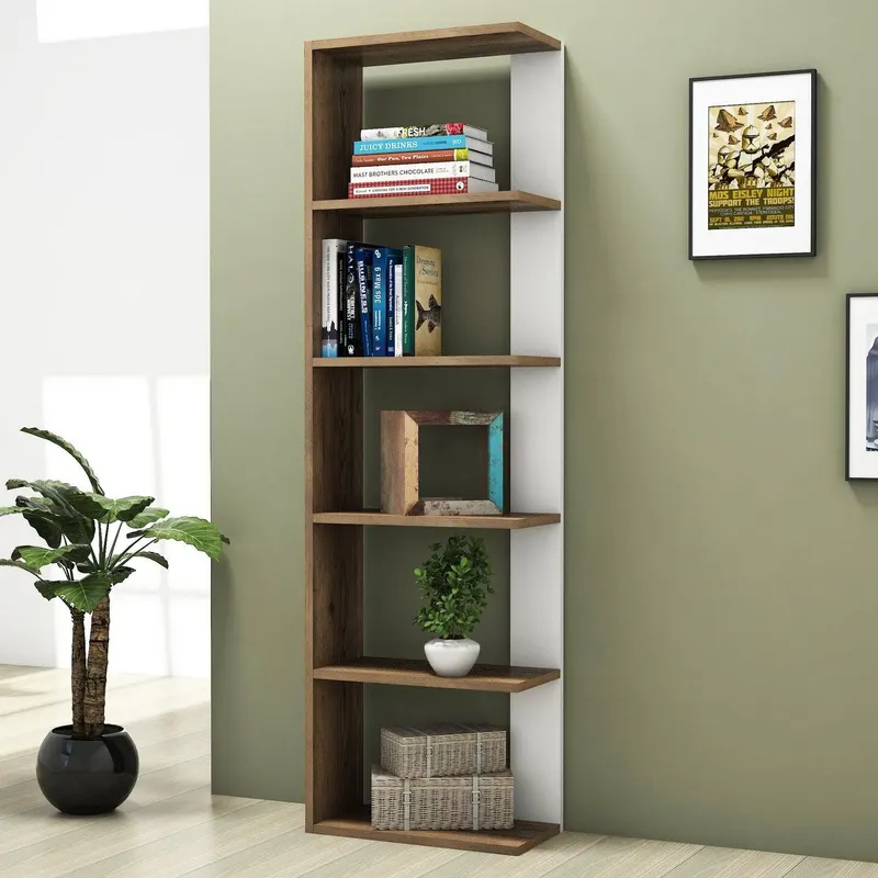Biblioteca Zetsi, Nuc, 47x160x24 cm - Nuc