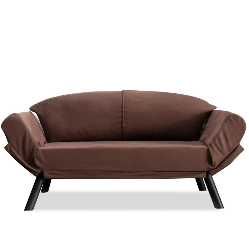 Canapea extensibilă 2 locuri Nero, Diverse culori, 177x75x87 cm - Maro