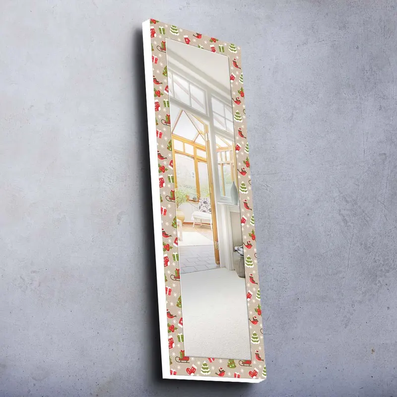 Oglinda Decorativa Yanayna, 40x120x0.4 cm - Bej