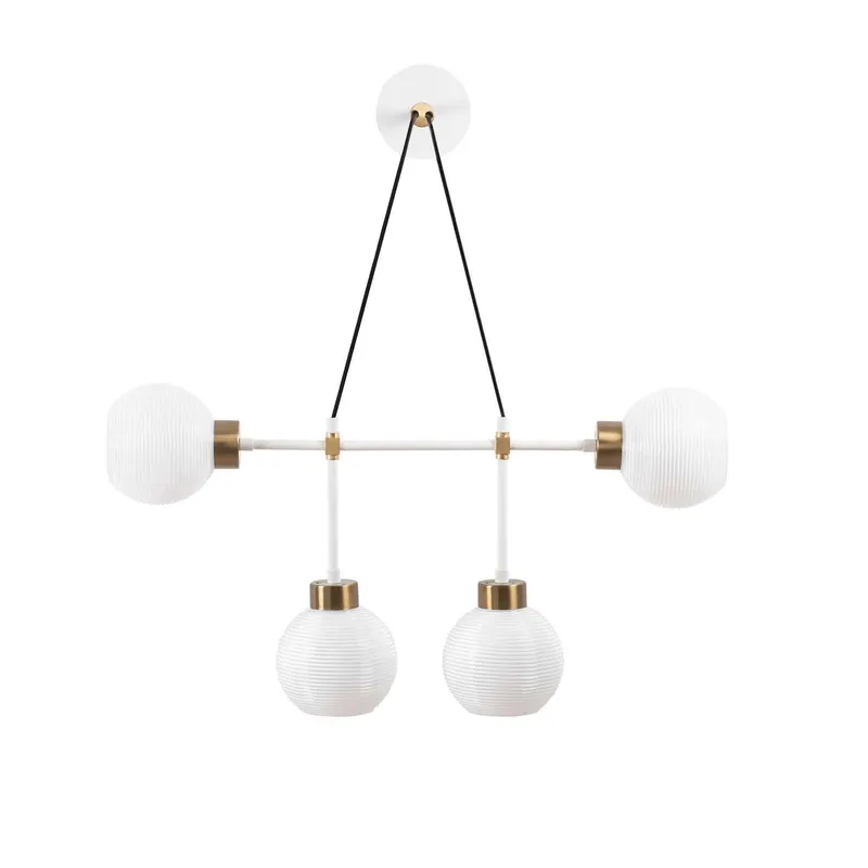 Aplica de perete Swing, Vintage/Alb - Auriu