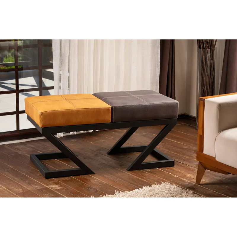 Taburet Ago Lux Hol, 92 x 46 x 44 cm, 2 Culori - Gri