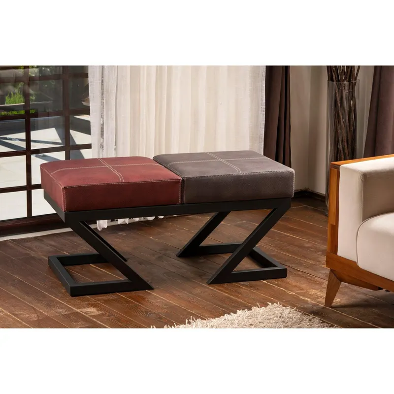 Taburet Ago Lux Hol, 92 x 46 x 44 cm, 2 Culori - Rosu