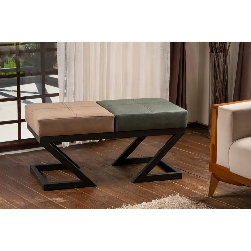 Taburet Ago Lux Hol, 92 x 46 x 44 cm, 2 Culori - Bej