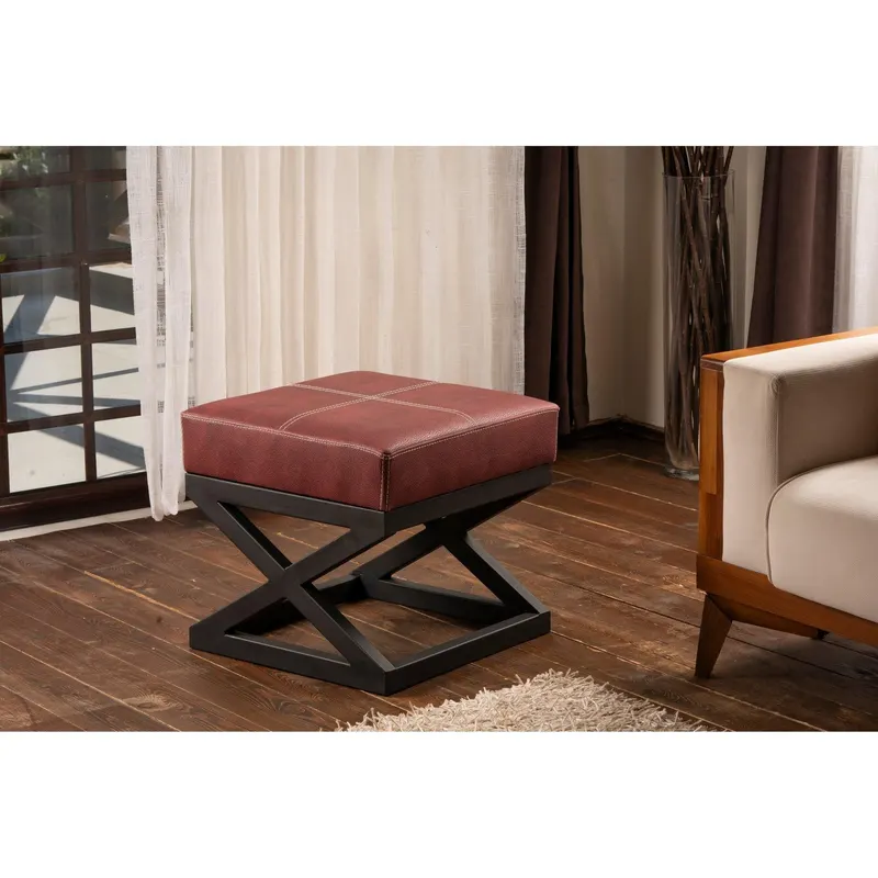 Taburet Ago Single Hol, 46 x 44 x 46 cm - Rosu