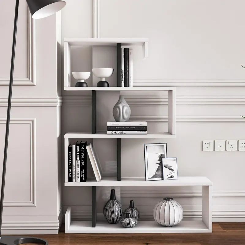 Biblioteca Longway, 80x100x22 cm - Antracit