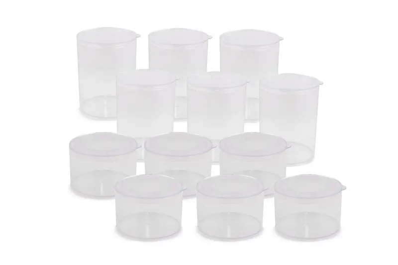 Set cutie de depozitare, Transparent, 28x25x32 cm - Multicolor