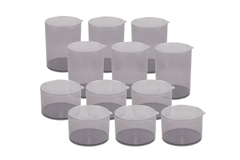 Set cutie de depozitare, Gri, 10x10x13.5 cm - Gri