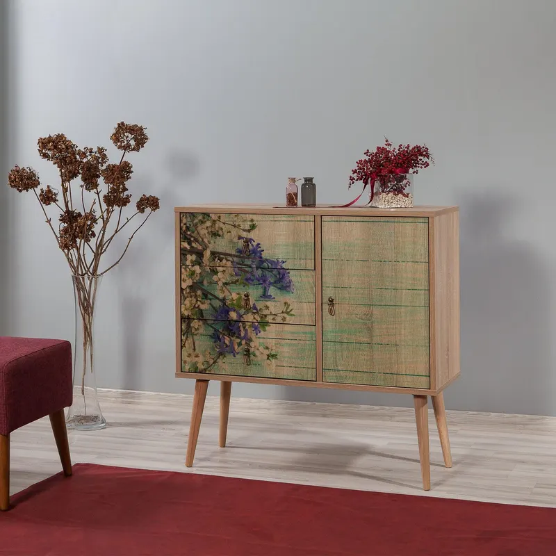 Comoda Verybox - Dresser 10, Stejar Sonoma, 90x40x90 cm - Multicolor