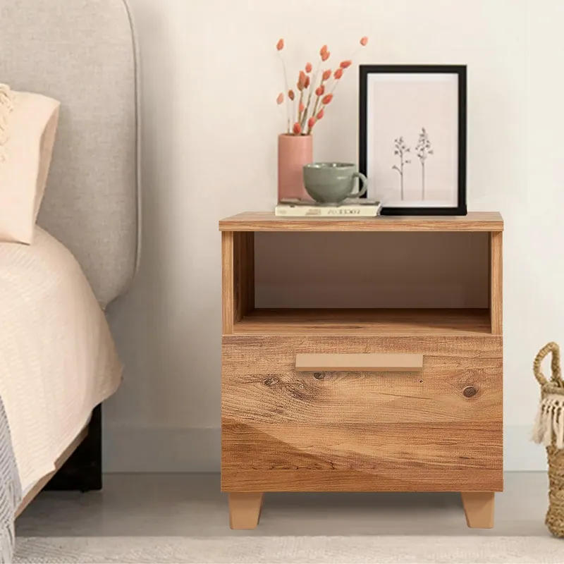 Noptiera Leva Alfa Desert Nightstand, Stejar, 45x52x40 cm - Stejar