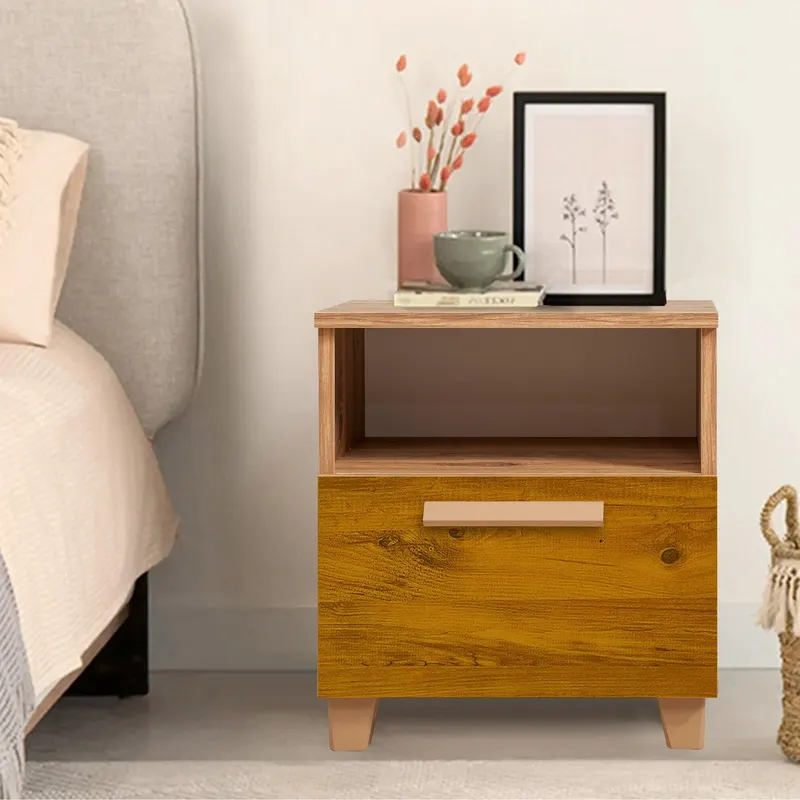 Noptiera Leva Alfa Sun Nightstand, Stejar, 45x52x40 cm - Stejar