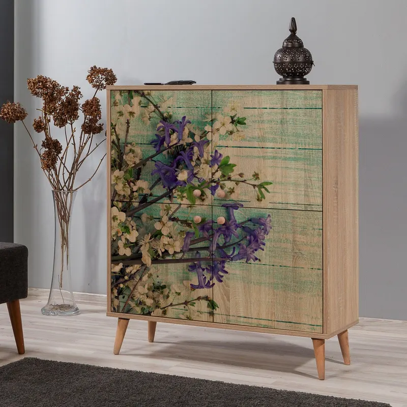 DULAP MULTIFUNCTIONAL Multilüx Multi Purpose Cabinet 5, Stejar Sonoma, 111x36x95 cm - Multicolor