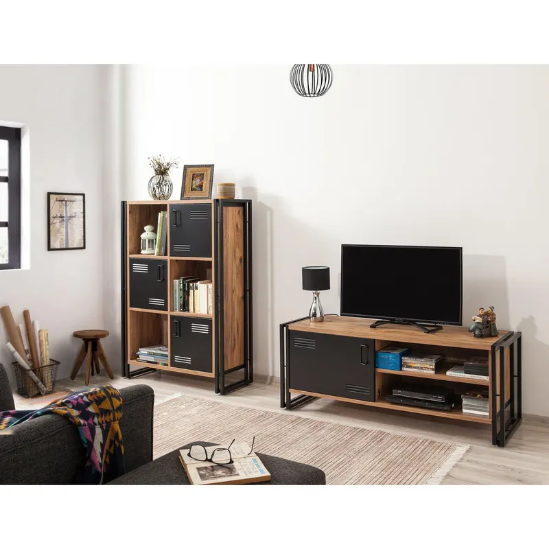 Set Mobila Sufragerie Takim 3, Stejar, 2 piese - Stejar