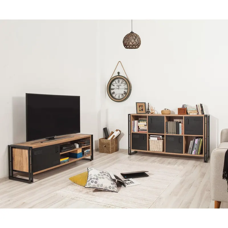 Set Mobila Sufragerie Takim 5, Stejar, 2 piese - Stejar