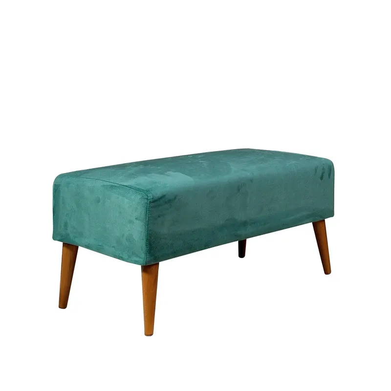 Taburet Aqua Loveseat Puf, Galben, 90 x 50 x 45 cm - Albastru