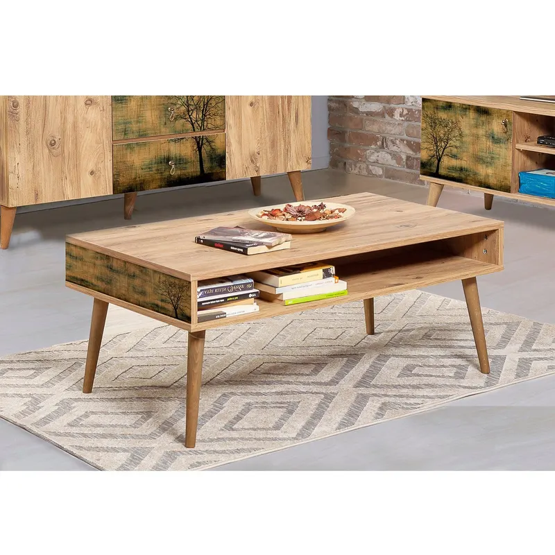 Masuta de cafea Viva - Coffee Table 7, Stejar, 45x60x110 cm - Stejar
