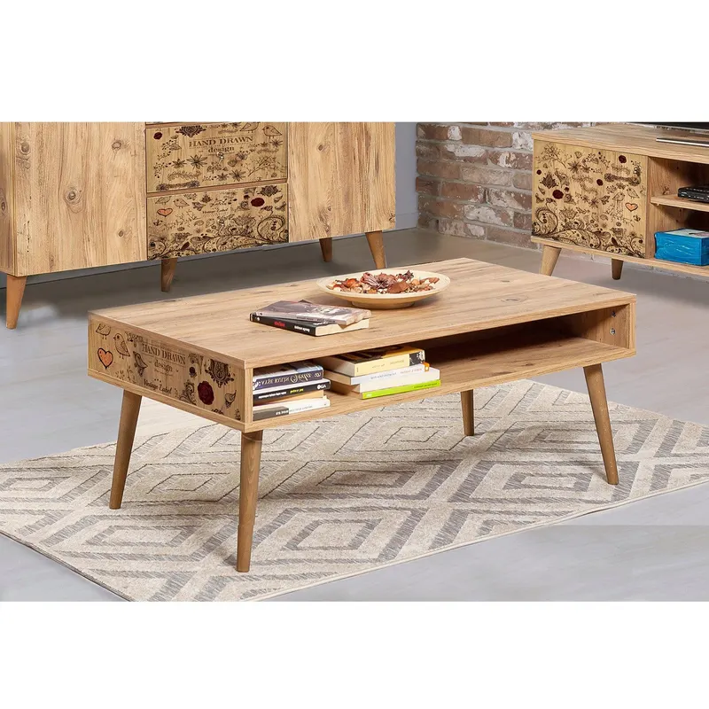 Masuta de cafea Viva - Coffee Table 2, Stejar, 45x60x110 cm - Stejar