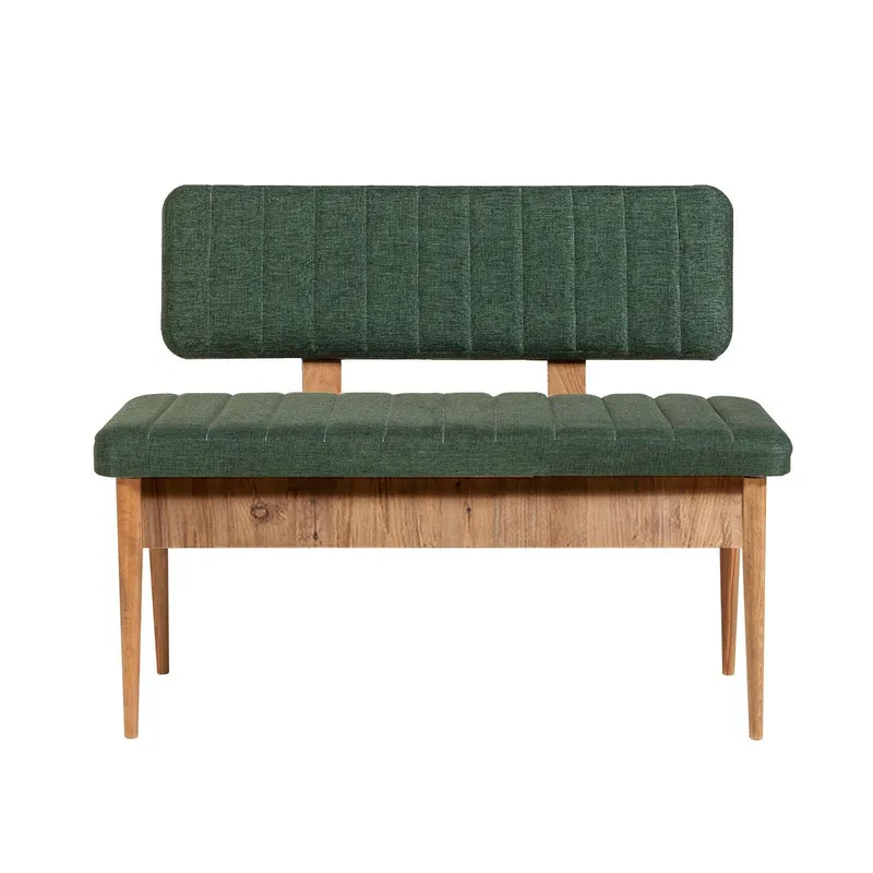 Bancă Vina Bank Bench, Crem, 40x85x110 cm - Verde