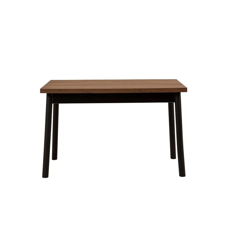 Masă Oliver Sbt -  Barok Black Dining Table, Negru, 120x77x75 cm - Negru
