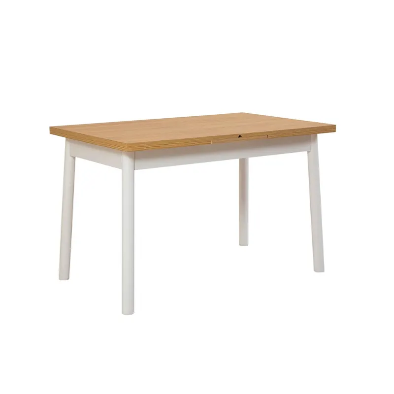 Masa de sufragerie extensibila Oliver Open -  Karina Extendable Dining Table 1, Alb, 120x75x77 cm - Alb