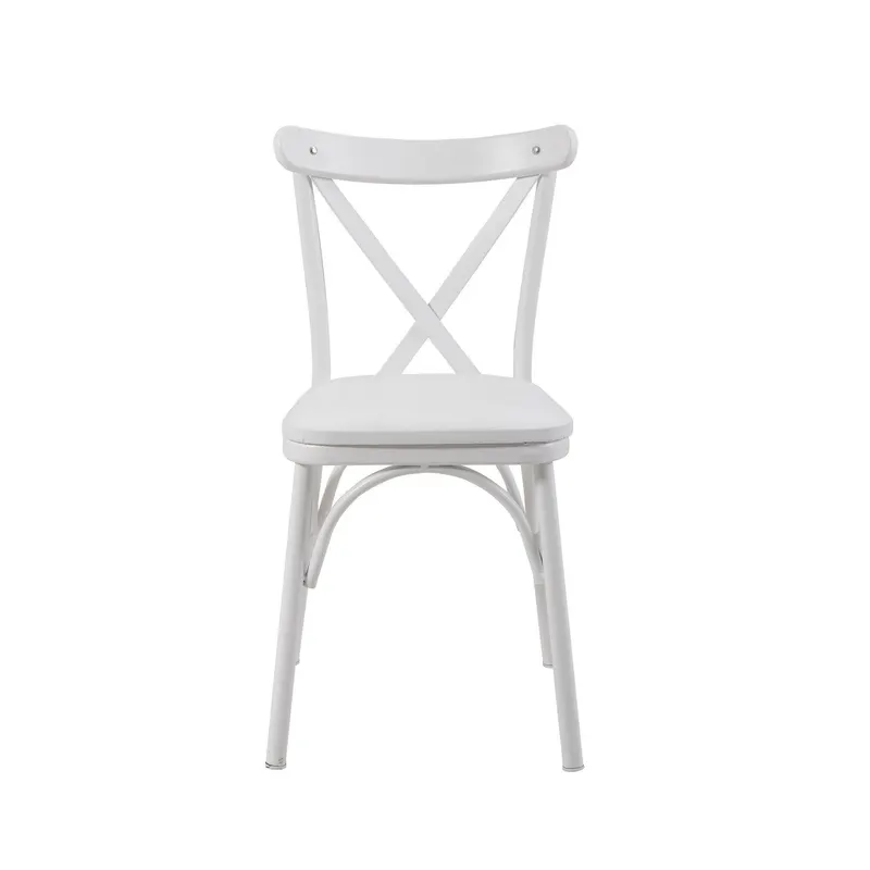Scaun Oliver Chair Barok, Alb, 48x87x46 cm - Alb