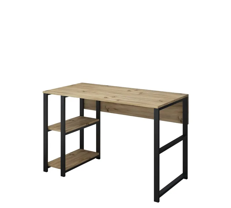 Birou M2, Nuc - Negru, 120 x 75 x 60 cm - Nuc