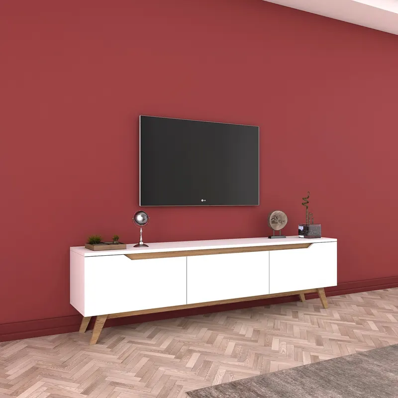 COMODA TV D1 - 795, Alb, 180 x 49 x 35 cm - Alb
