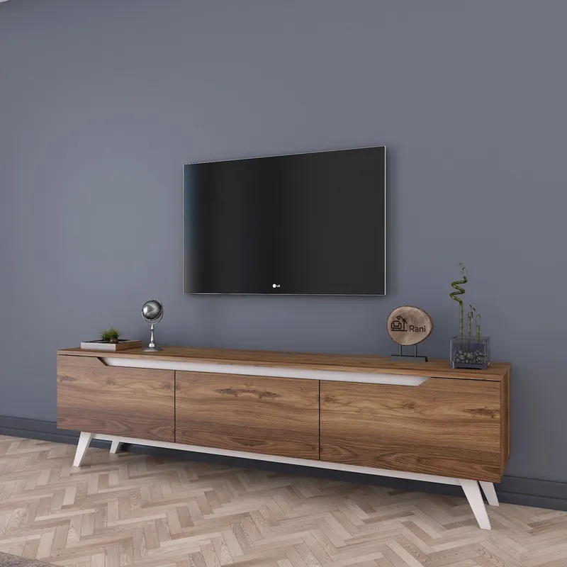 COMODA TV D1 - 795, Alb, 180 x 49 x 35 cm - Nuc