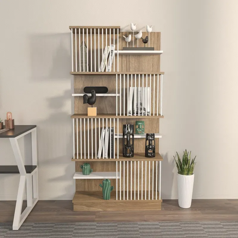 Biblioteca Sanali cu 9 Rafturi, 80 X 160 X 25 Cm - arsiv2