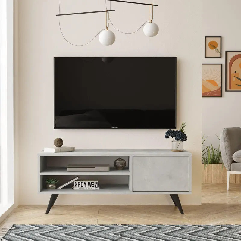 Comoda TV Levo,  110x44x40 cm - Gri