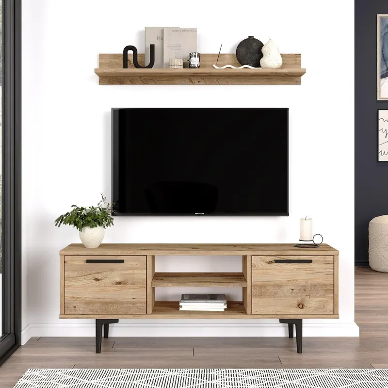 COMODA TV MS1-AG, Stejar, 29x44x120 cm - Stejar