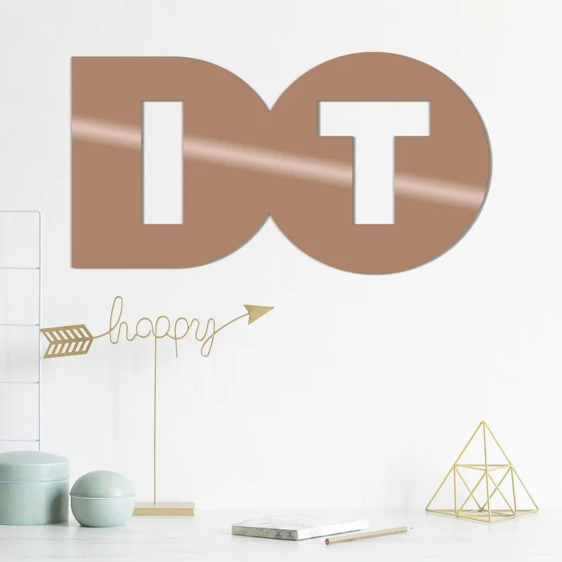 Decoratiune de perete Metal Do It-inside, Negru, 30x1x50 cm - Multicolor