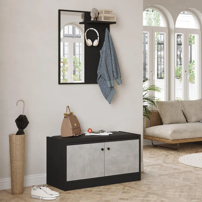 Cuier Remark, 86x45x36 cm - Negru