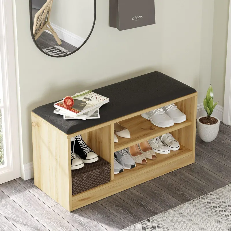 Pantofar bancuta Potter, 90 x 46 x 36 cm - Lemn Natural