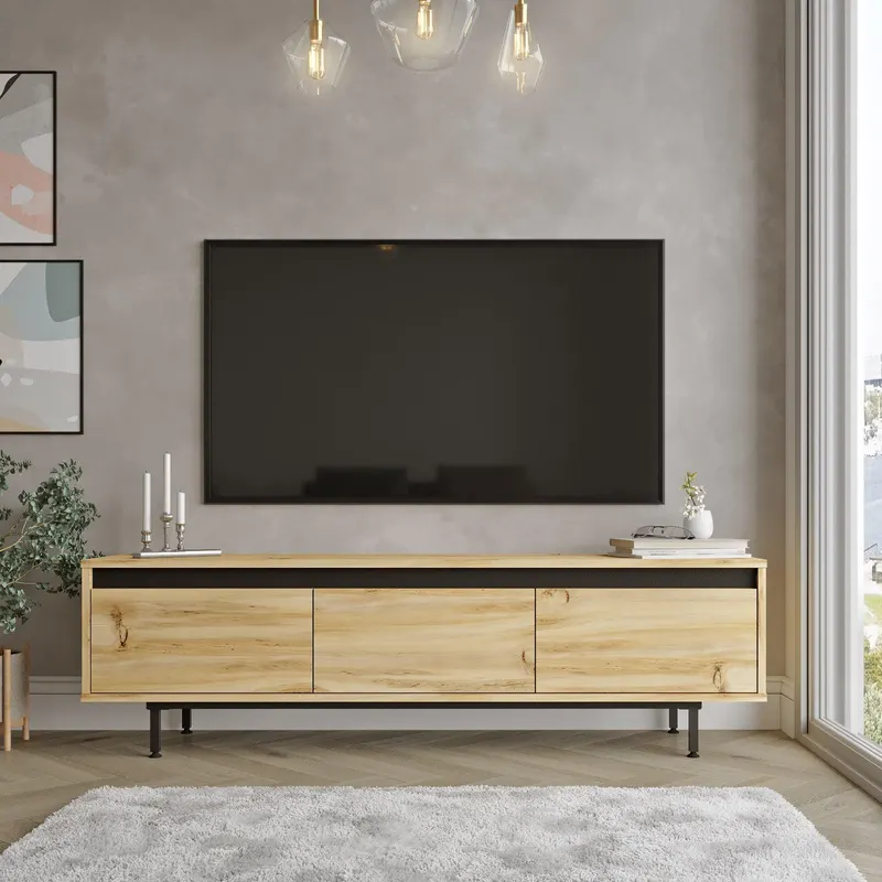 Comoda TV Tvado, 160x46x36 cm - Stejar