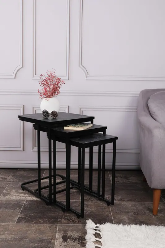 MASUTA DE CAFEA Ce Metal Zigo Table, Nuc, 46x49x41 cm - arsiv6