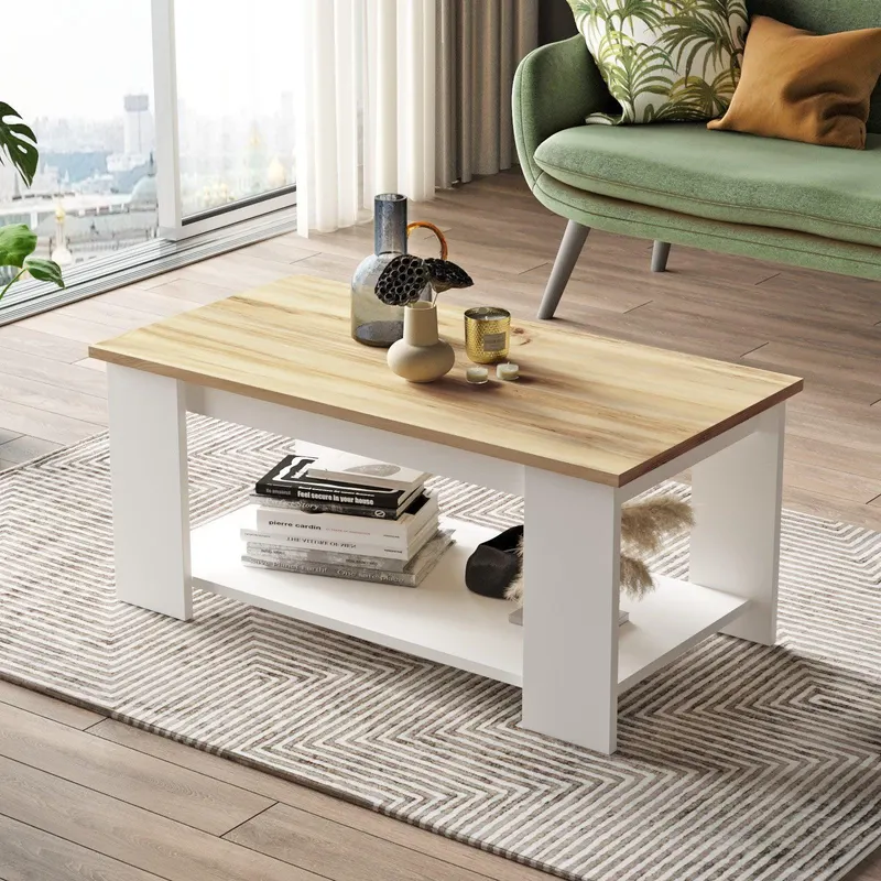 Masuta de cafea Libby, Stejar, 96x42x50 cm - Stejar
