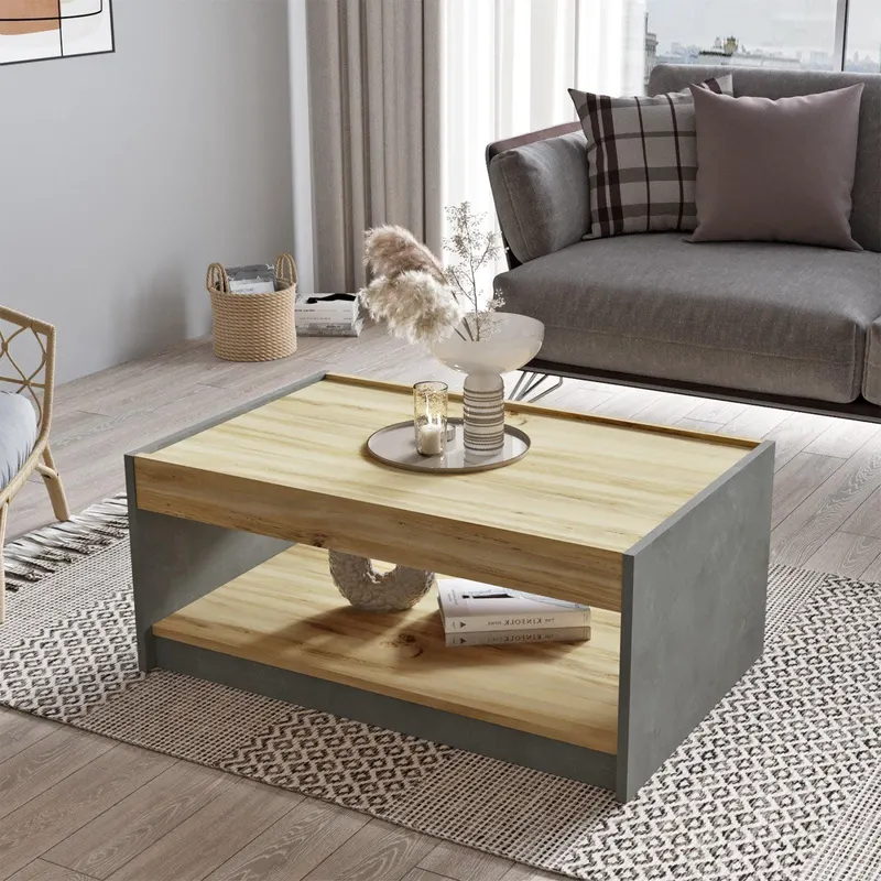 Masuta de cafea Olympe, Stejar, 94x40x60 cm - Stejar