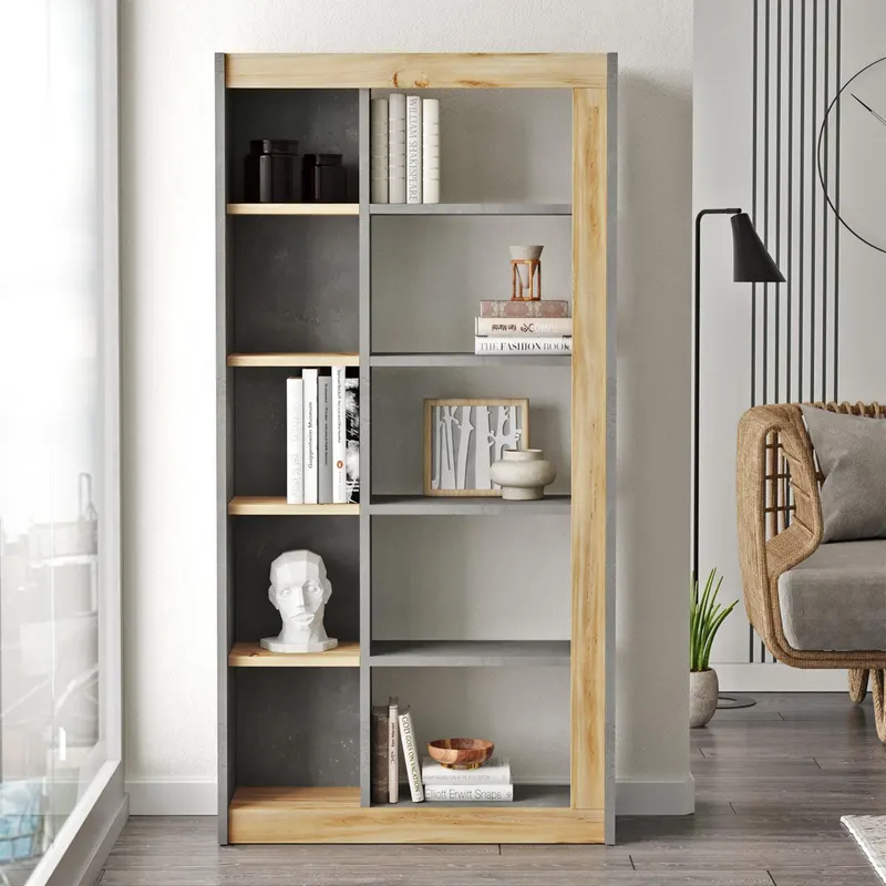 Biblioteca Onetor, Stejar, 75x149x25 cm - Stejar