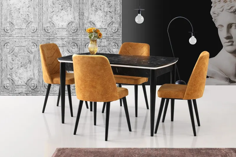 Masă Vega Dining Table, Alb, 80x75x130 cm - arsiv5