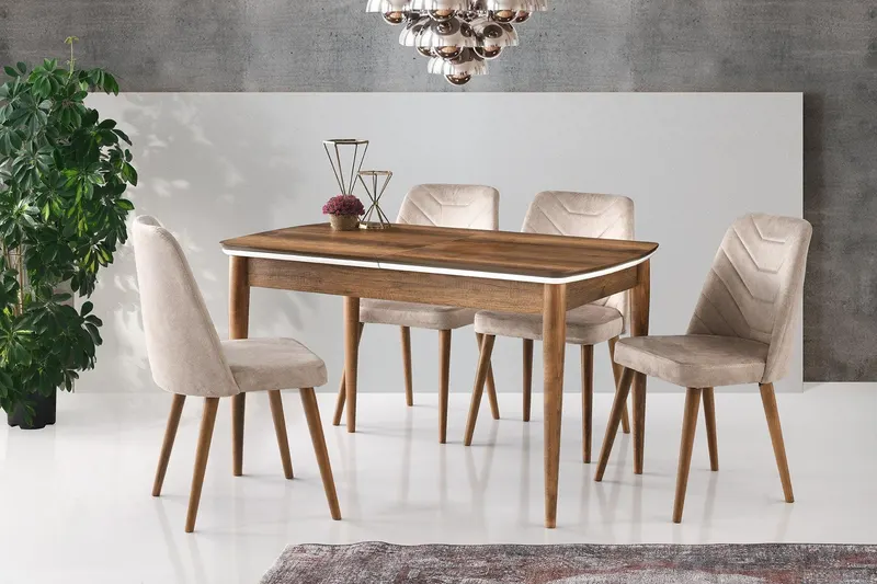 Masă Vega Dining Table, Alb, 80x75x130 cm - arsiv6