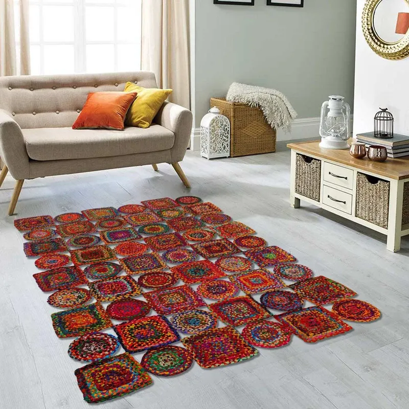 Covor de living / dormitor 00009A, Multicolor - Multicolor