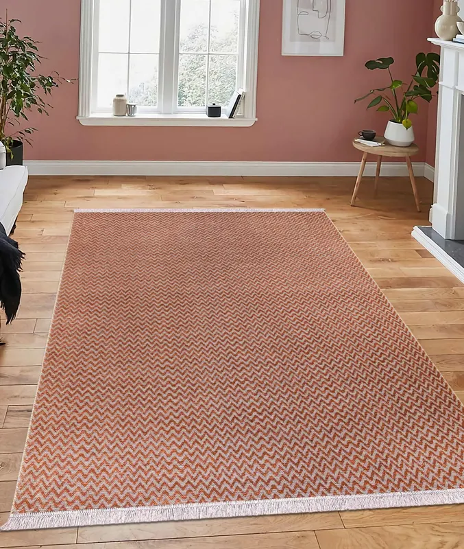 ⁠Covor de hol / bucatarie Mousse - Multicolor / portocale